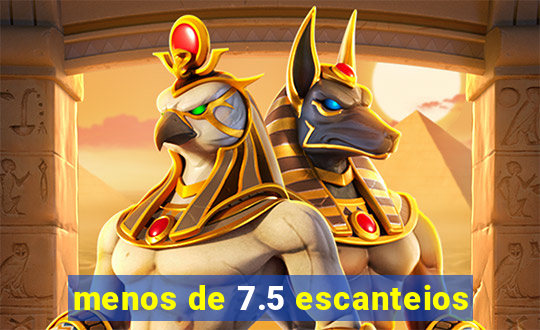 menos de 7.5 escanteios